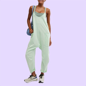 NWT Free People Movement Hot Shot Onesie Pistachio Sz Large $70 Sold Out